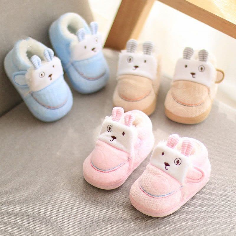 迪鲁奥(DILUAO)新款婴儿学步鞋冬季宝宝0-3女童6-12个月软底加厚棉鞋儿小图片