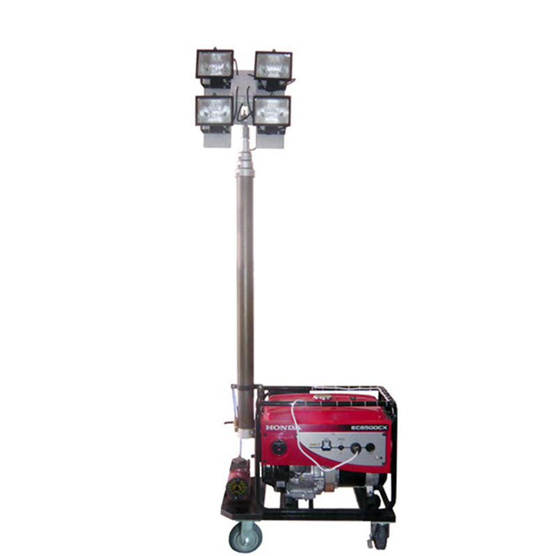 旭升CXS CQY6800 多功能升降移动车灯 4*500W卤钨灯220V发电机 红色高清大图