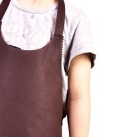 [咖啡色10条]儿童一次性无纺布围裙无袖画画衣幼儿园小朋友饭兜小孩子烘焙围裙创意简约生活日用清洁用品
