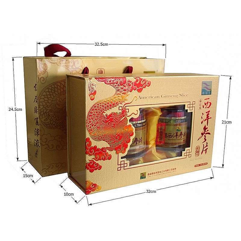 康富来 西洋参片礼盒装 100g/瓶*2瓶
