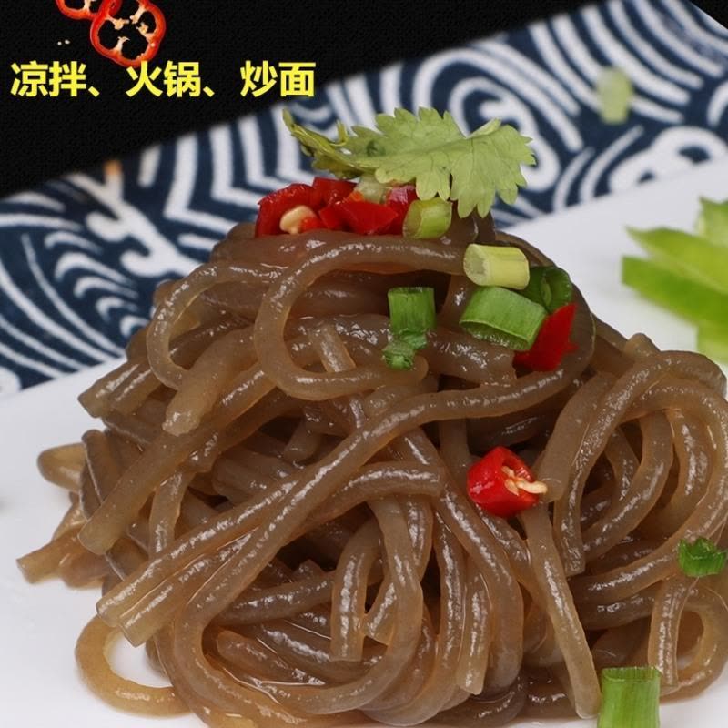 鑫莼魔芋海藻面500g*5袋 饱腹魔芋面条魔芋粉丝2份发11袋图片
