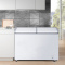 海尔(Haier) 卧式冰柜 家用冷藏冷冻双温 215升
