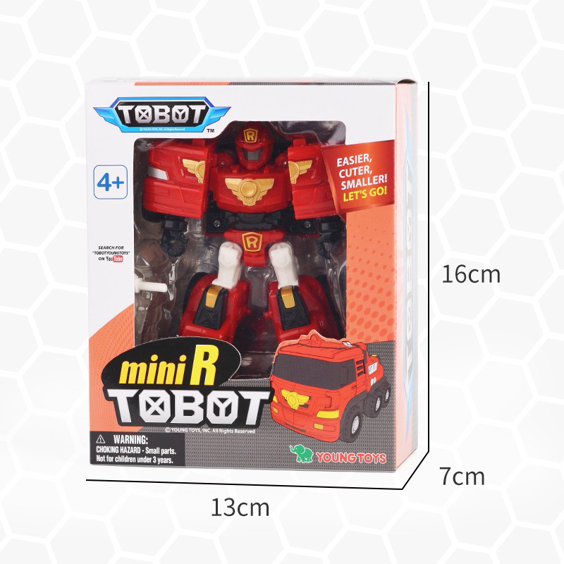 托宝兄弟(TOBOT)玩具金刚变形车机器人男孩玩具汽车R战士迷你版-301028