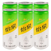 可口可乐怡泉柠檬味苏打水330ml*6罐 怡泉苏打水