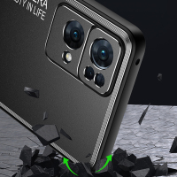 魅爱琳 OPPO Reno7手机壳 Reno7Pro保护套外壳 光影磨砂 金属防摔轻薄软套 全包炫酷散热时尚潮壳 手机套