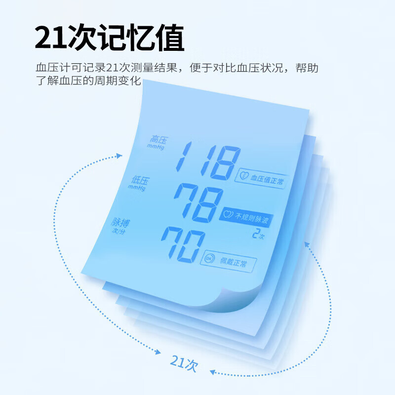 欧姆龙电子血压计家用上臂式医用测量血压仪智能全自动 臂式血压计BP73A2T