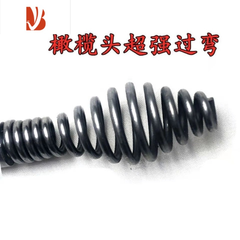 三维工匠电动疏通器弹簧配件马桶地漏厨房卫生间下水道堵塞神器10mm-16mm 10mm4米送电钻头
