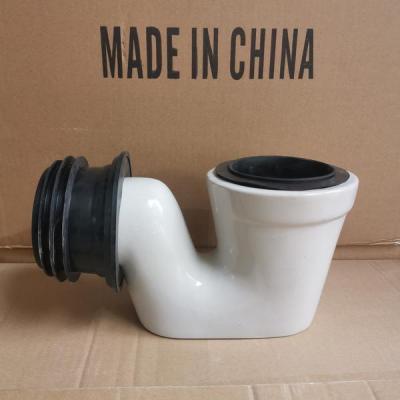 110通用陶瓷蹲便器存水弯头卫浴洁具分体大便器蹲坑防臭弯管便池