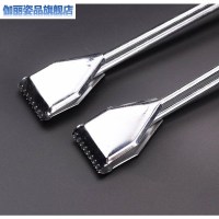 不锈钢垃圾夹60cm 。环保垃圾夹煤块长便捡防烫蜂窝煤工具夹扁嘴夹子家用钳子取物
