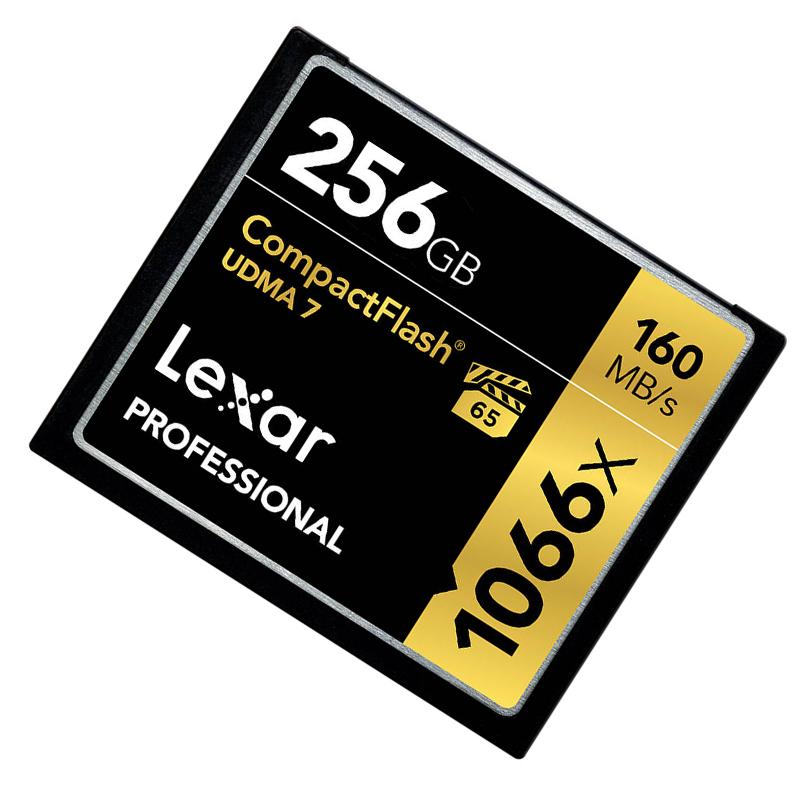 雷克沙(Lexar)256GB CF卡 1066X 读160MB/s写155MB/s单反相机内存卡存储卡