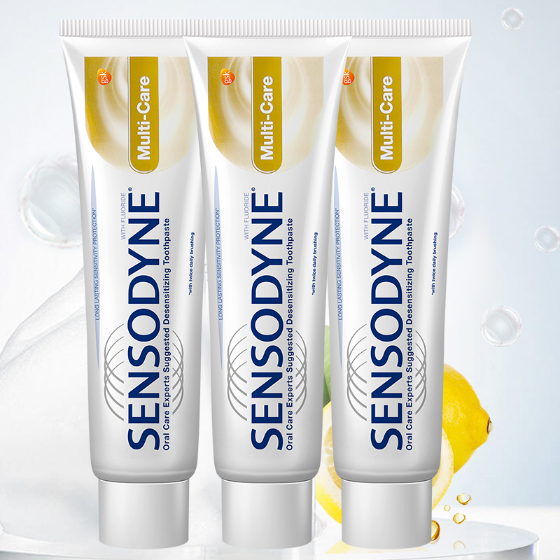 舒适达（Sensodyne）多效护理牙膏组合套装120gx3高清大图