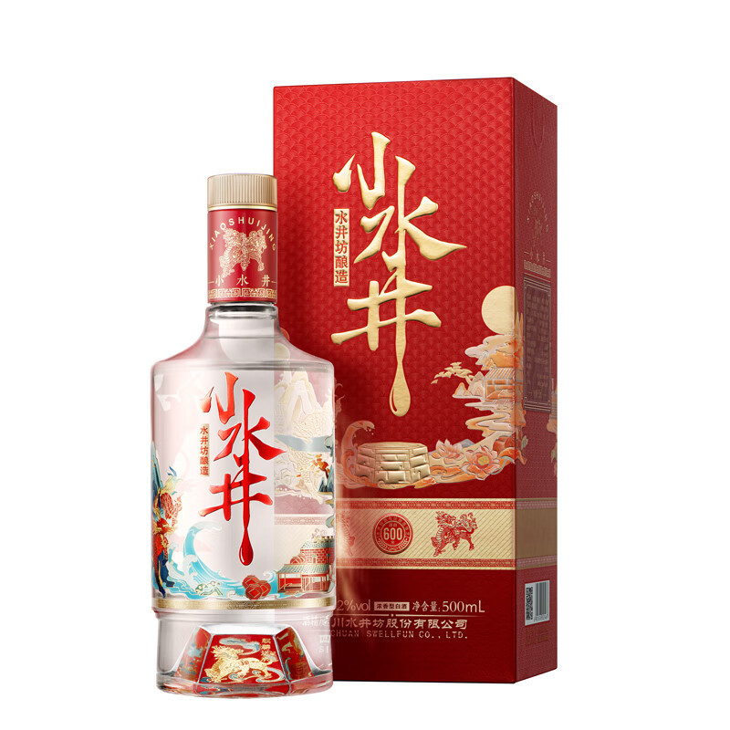 水井坊 小水井 52度 500ml 单瓶装 浓香型白酒