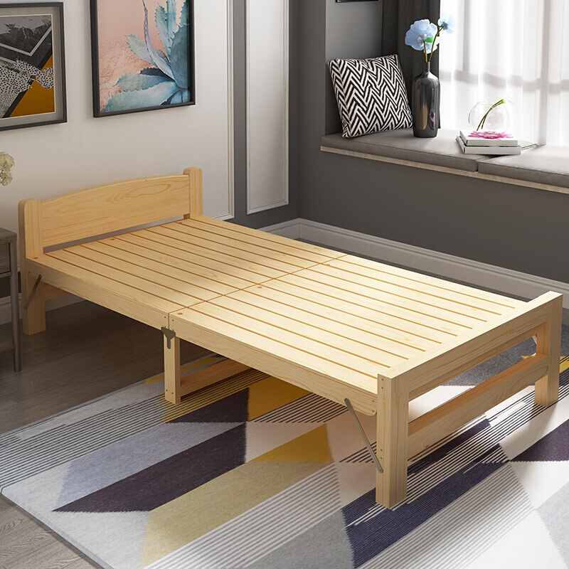 三圣 折叠床实木折叠床拼接床单人床双人床家用1.5米简易1.2米房单人省空间医院陪床午休床高清大图