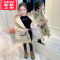 可莉允女童棉服冬季2022年新款加绒加厚羽绒棉袄儿童派克服冬装外套童装