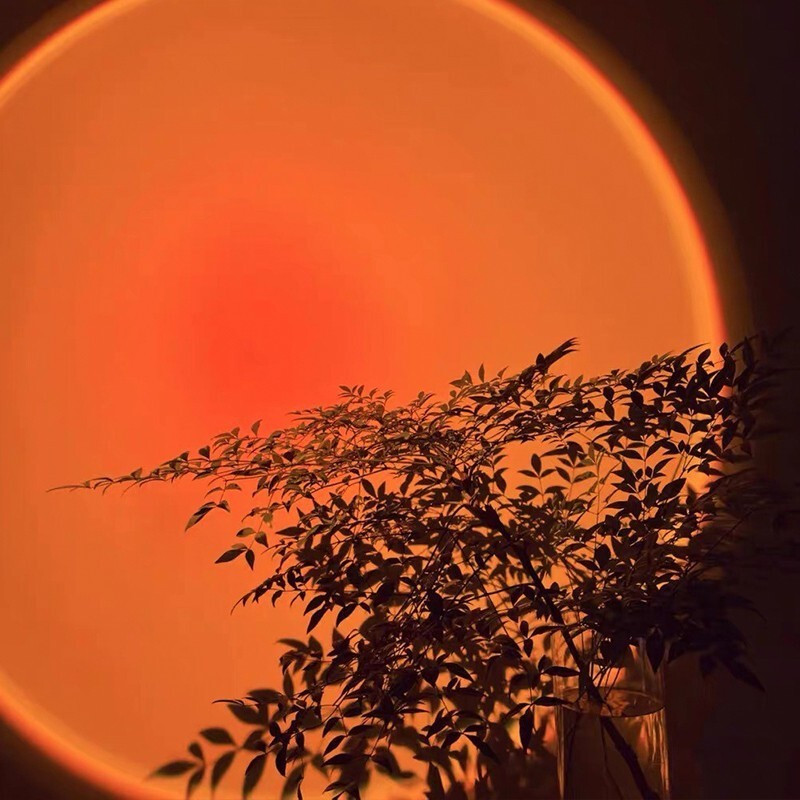 tcl照明落日灯夕阳投影灯创意个性网红ins氛围灯客厅卧室落阳灯饰灯具