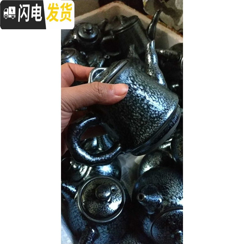 三维工匠建阳建盏茶壶百花壶牡丹壶非紫砂壶而是建阳建盏壶天目壶功夫茶壶 3茶具