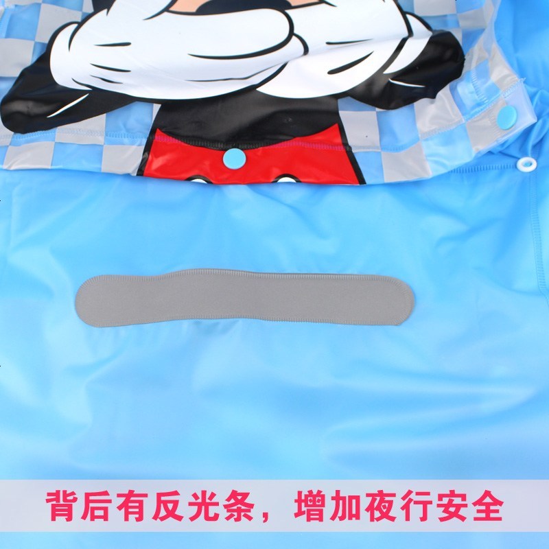 儿童雨衣加厚防水带书包位男童女童幼儿宝宝小学生卡通雨披