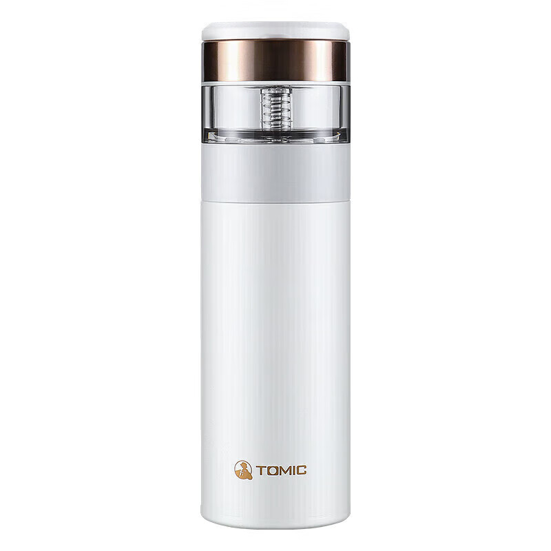 特美刻 TW60051-01 保温杯 茶水分离泡茶杯便携水杯子 370ML 白色