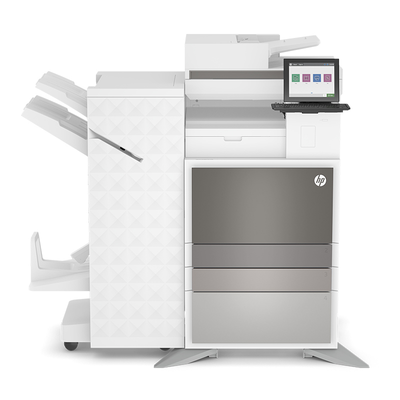 惠普hp Color LJ Mgd MFP E78625z Prntr 附加双纸盒底座+小册子装订 管理型复合机原上门安装