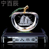 汽车内水晶苹果汽车香水座车载车用香水创意车内饰品摆件用品_gXU62