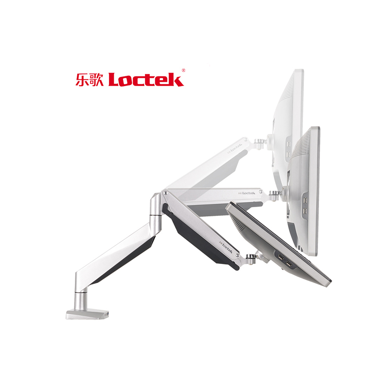 乐歌(Loctek) D7H 高端加重版单屏显示器支架(计价单位:个)银色