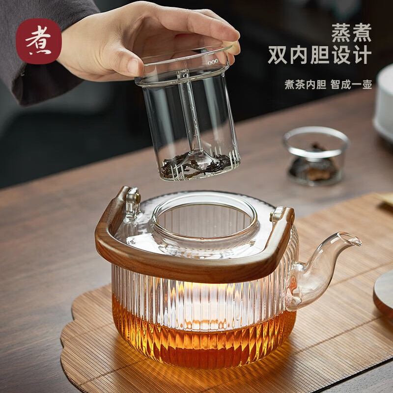 忆壶茶 DTL-L5电陶炉 +祥灵提梁壶(黑色)1300ml高清大图