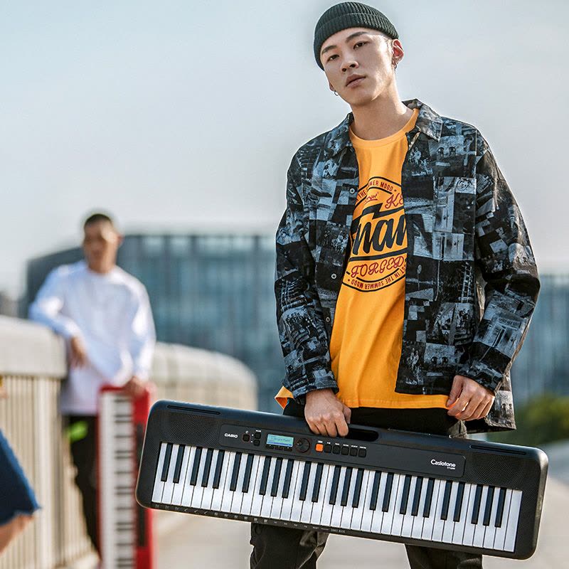 卡西欧(CASIO) 电子琴CT-S200BK黑色时尚便携潮玩儿童成人娱乐学习61键