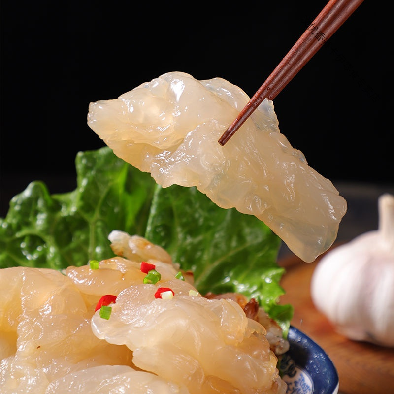 海蜇头海蜇头桶装大连海蜇头海蜇皮海鲜海产品批发凉拌菜新鲜海蜇头6