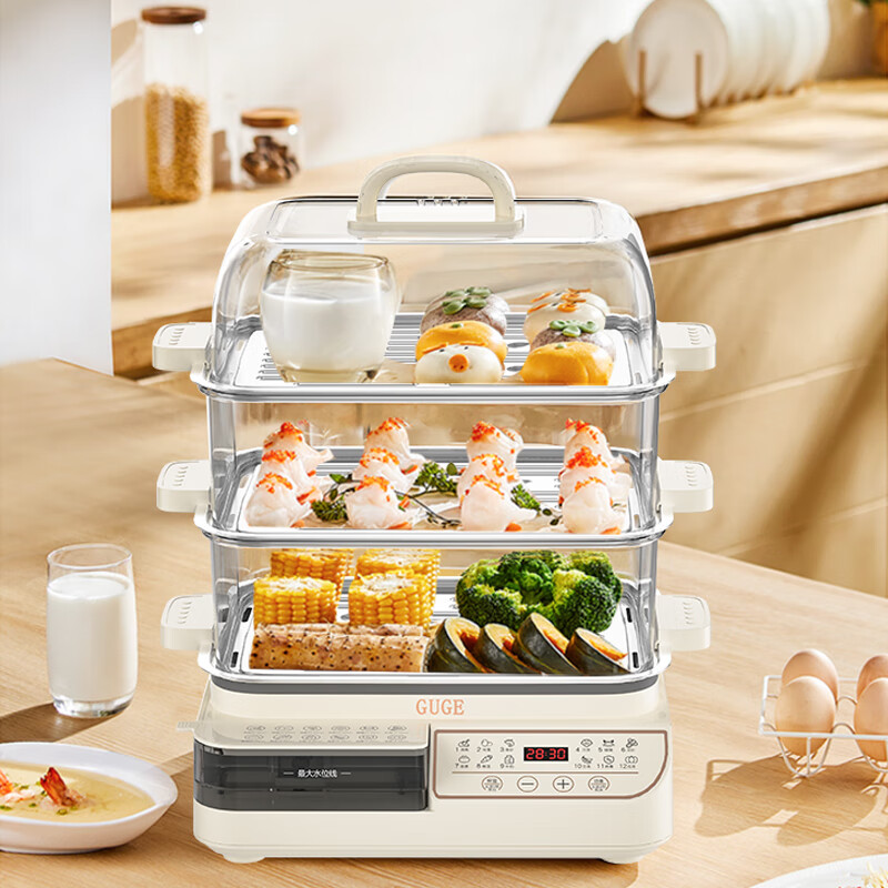 谷格(GUGE) G766A-1 电蒸锅家用三层 分体式水箱 18L / 台