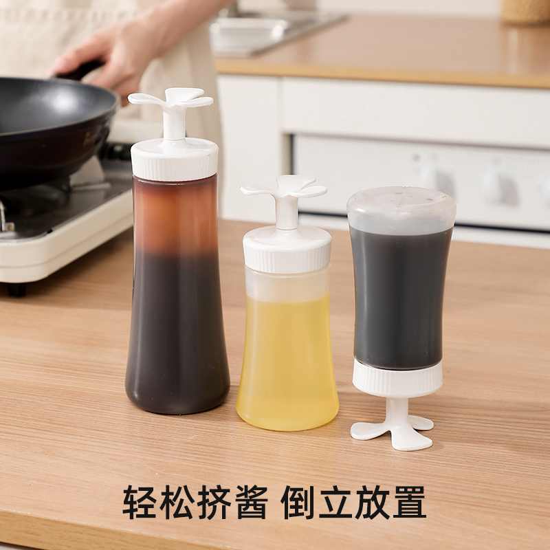 梵特 厨房分装瓶烧烤酱料调料瓶番茄沙拉酱挤压瓶挤酱瓶塑料家用高清大图