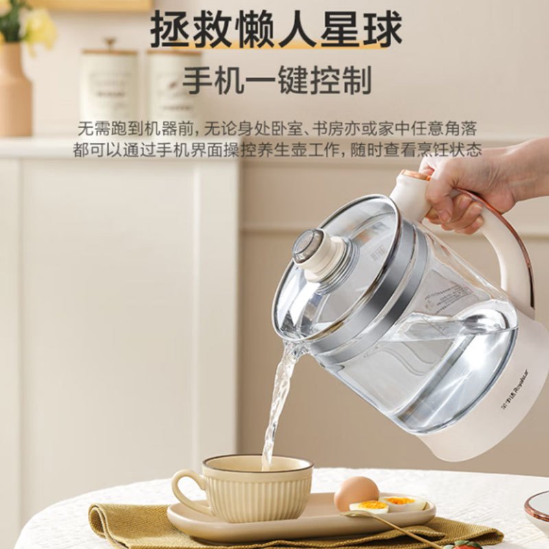荣事达(Royalstar)养生壶煮茶器电热水壶2L纯钛加热盘抗异味恒温玻璃花茶壶电水壶YSH2002T高清大图