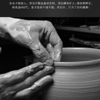 苏泊尔(SUPOR)砂锅4.0L陶瓷锅煲汤锅养生瓦罐炖煮锅石锅煎药壶燃气灶炖盅国产有盖EB40CT01 清新橙