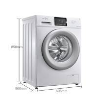 美的(Midea)MG90V130WDX 9公斤变频滚筒洗衣机 智能操控 节能 白色 家用