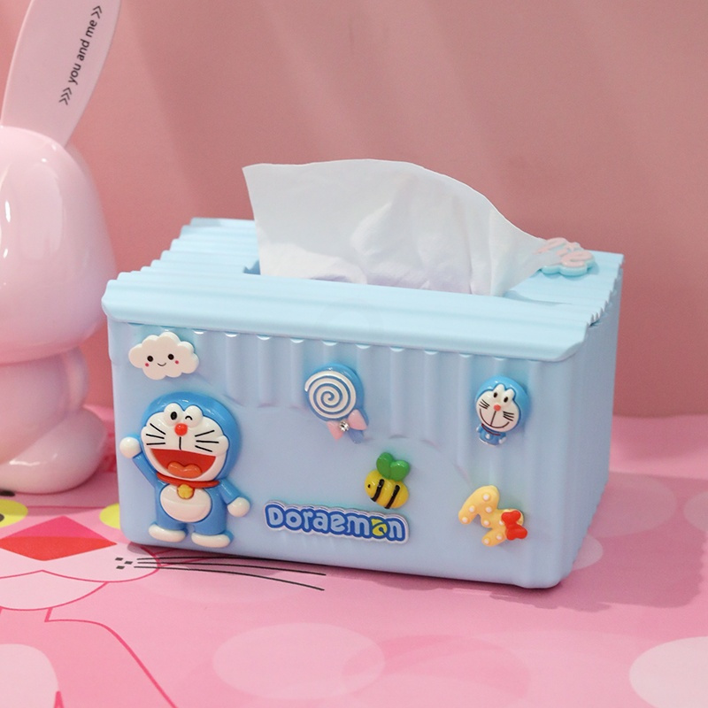 敬平ins创意纸巾盒卡通餐巾纸盒抽纸盒家用客厅简约可爱卷纸筒车载