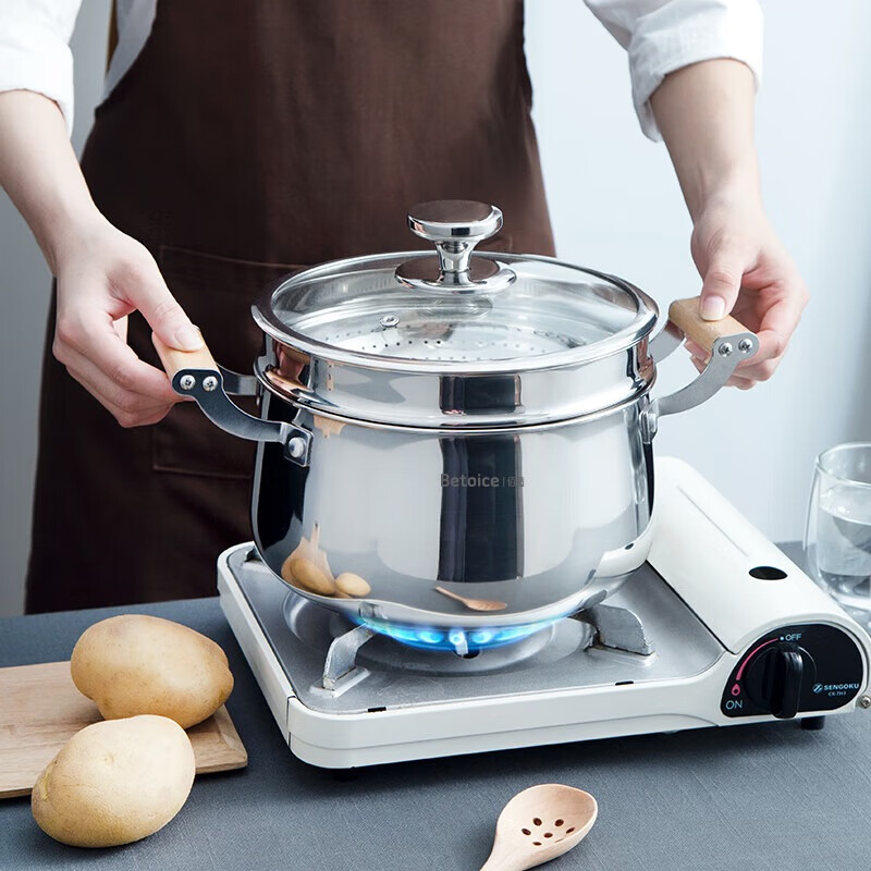 佰造(BAIZAO)福汇双层蒸汤锅BZ-BC905高清大图