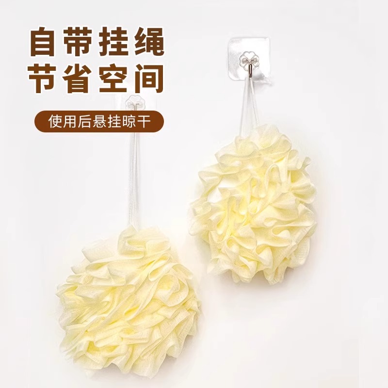 新款香皂沐浴球二合一浴花球放香皂高档不散超柔软洗澡搓神器3759A高清大图