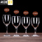三维工匠欧式高脚杯玻璃红酒杯家用葡萄酒杯白酒杯子套装醒酒器 欧式190[6只]