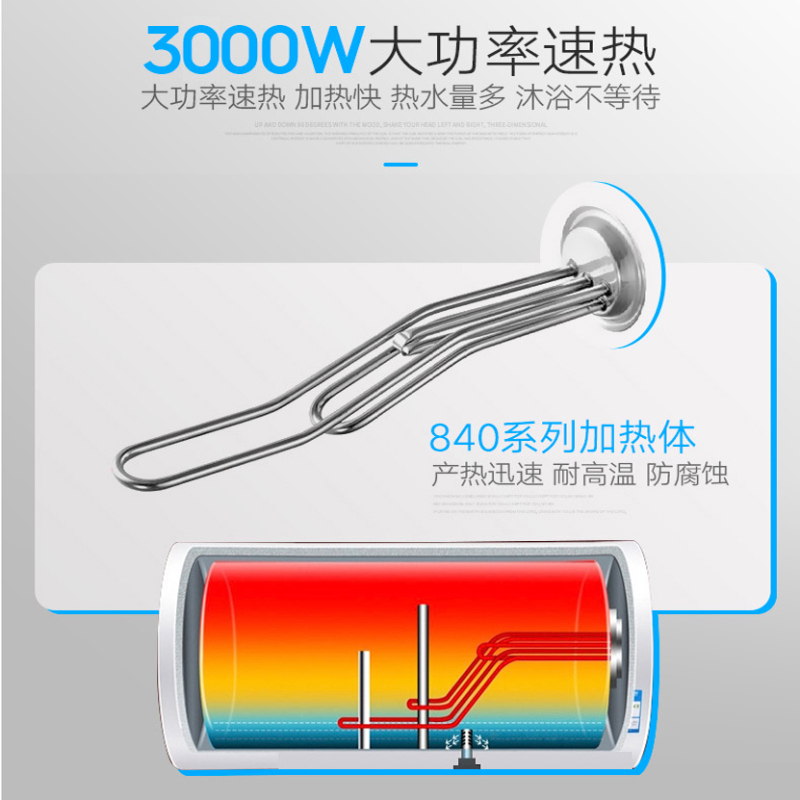 澳柯玛(AUCMA)FCD-50A903D家用储水式电热水器 50升 变频速热3000W遥控操作 预约洗浴 一级能效