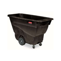 乐柏美 Rubbermaid 胶棉倾斜斗车 承重204.1kg 体积0.4立方米