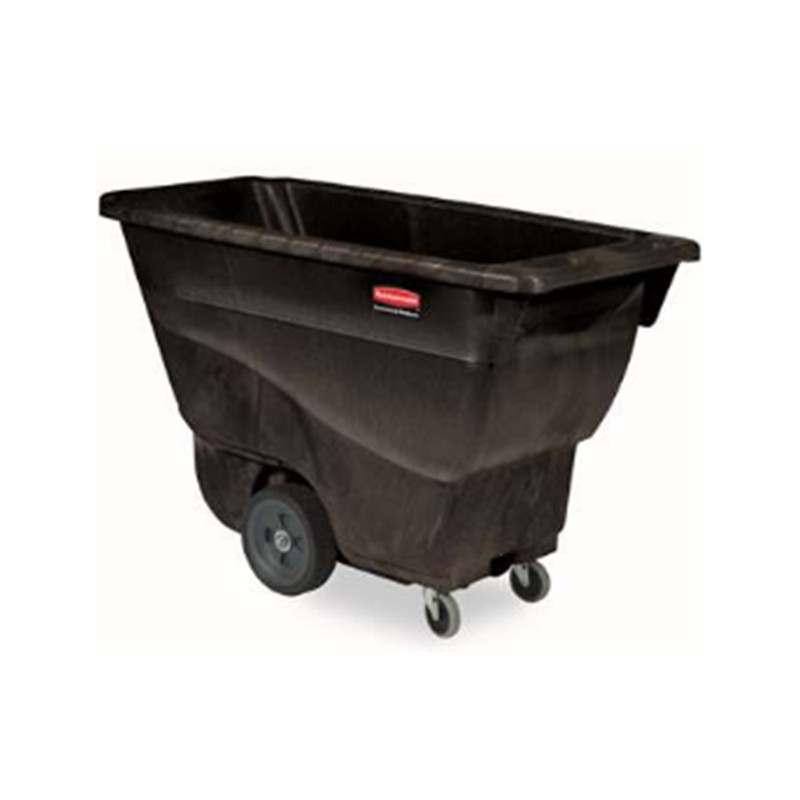 乐柏美 Rubbermaid 胶棉倾斜斗车 承重204.1kg 体积0.4立方米