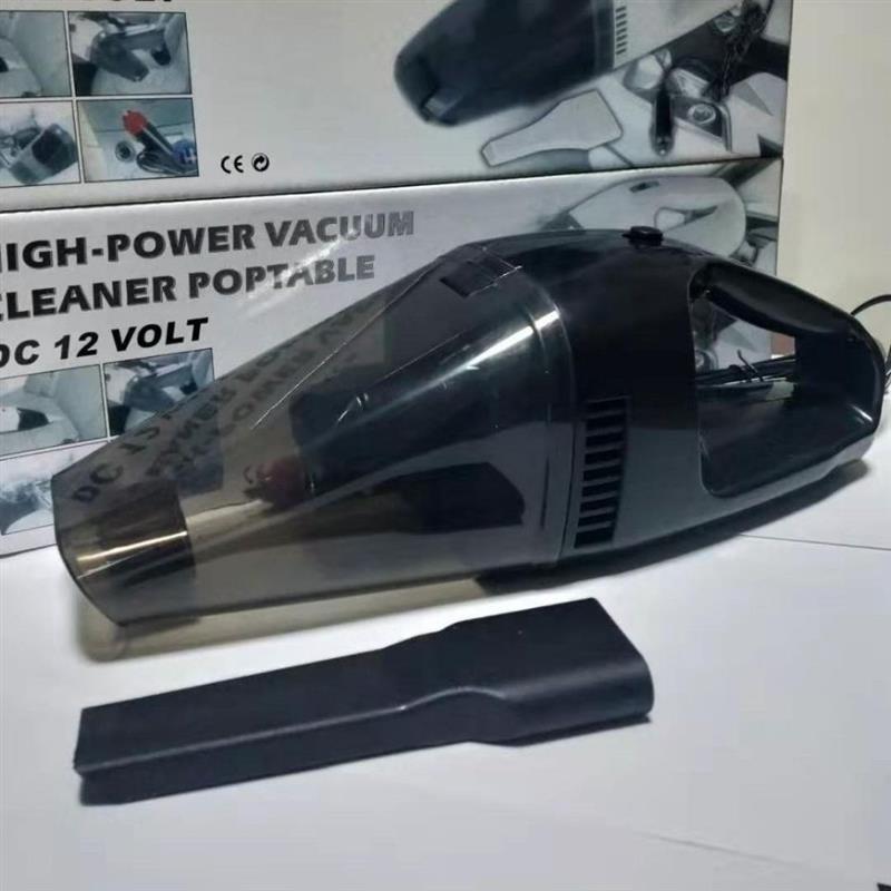 黑色大功率汽车用吸尘器干湿两用 吸力强 12v迷你手持车载吸尘|黑色风王