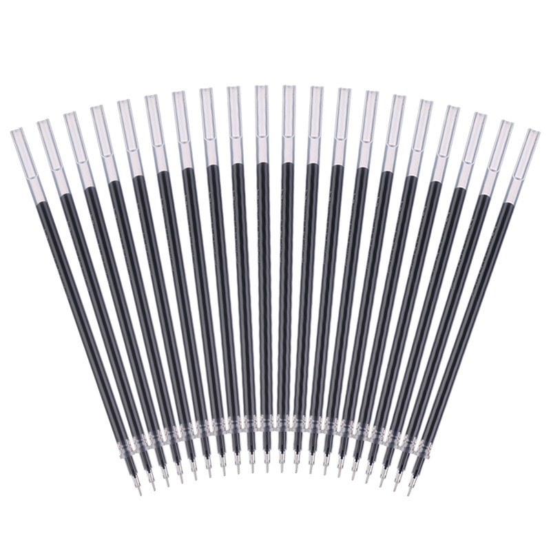 晨光mgagr640k0中性笔芯学生全针管替芯黑色05mm20支盒3盒装