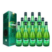 融汇老酒 山西汾酒杏花村 45度盒装竹叶青酒(2007年) 475ml x12瓶