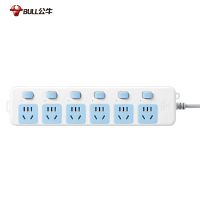 公牛(bull)GN-317全长1.8米六插位插座插排带线多功能家用拖接线板宿舍排插多孔位延长线插线板