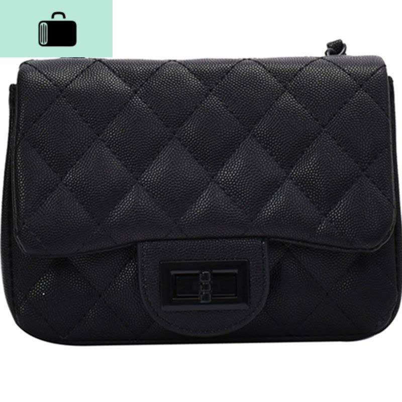 菱格绣线小包包洋气女包2020流行新款潮网红斜挎包时尚链条小方包NEW LAKE女斜挎包图片