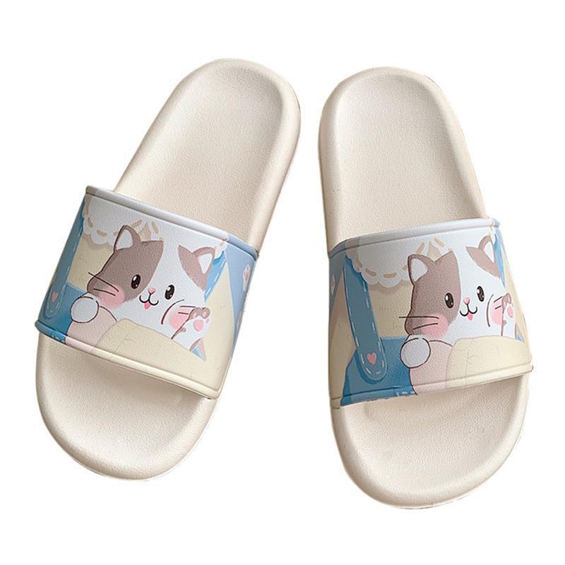 拖鞋女夏可爱少女心室内居家用防滑软底ins卡通学生凉拖鞋