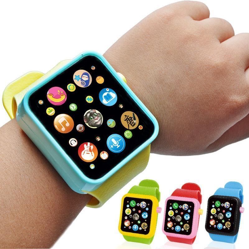 儿童玩具手表男孩女孩音乐故事机宝宝益智早教机触屏婴儿手表随机一款