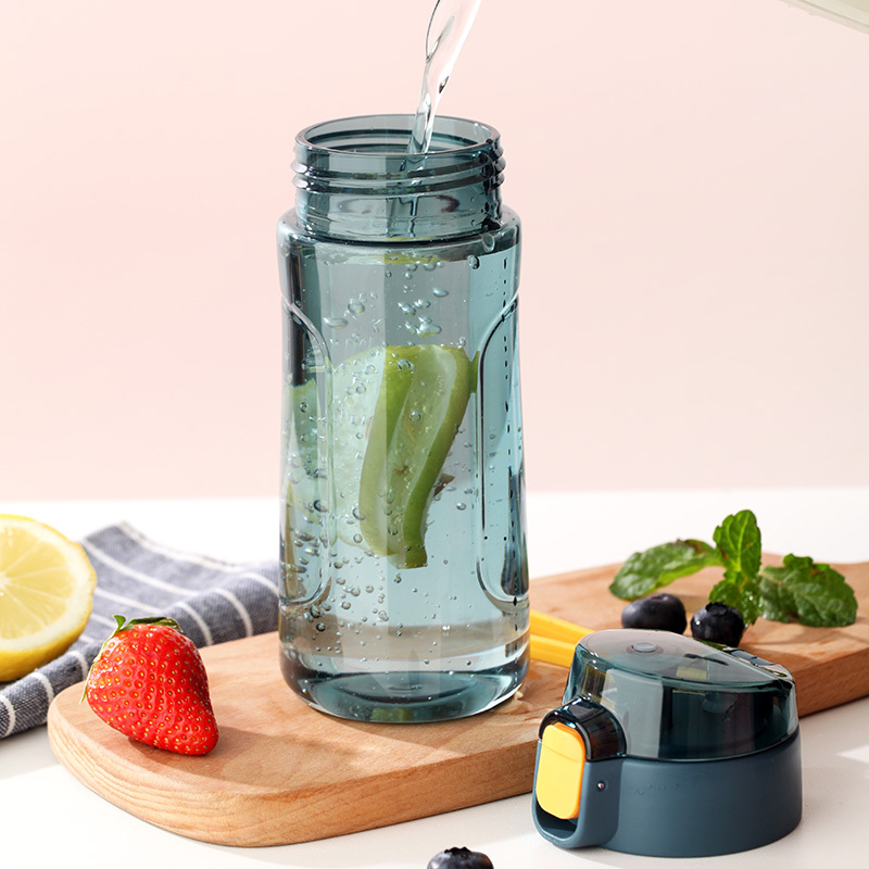 防摔塑料杯子中学生男女耐高温透明个性便携简约创意无毒潮流水杯