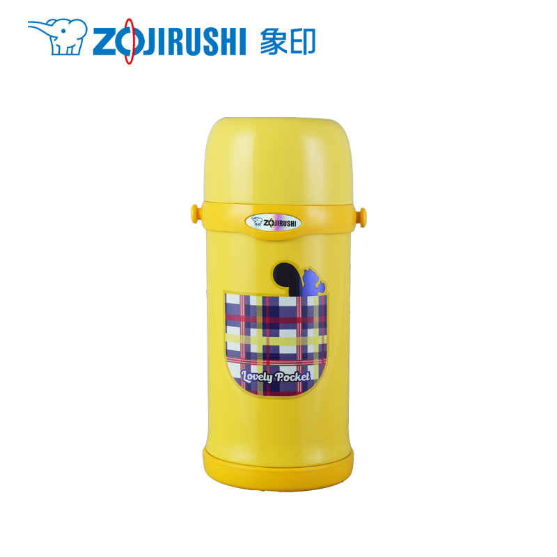 象印(ZOJIRUSHI)婴幼儿童保温杯SC-MC60-YA 儿童保温用品进口304不锈钢保温水杯保温壶600ml 黄色