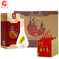 梅兰春 38度岁岁平安 500ml 6瓶整箱装 芝麻香型 白酒 中华老字号酒[新旧包装随机发货]